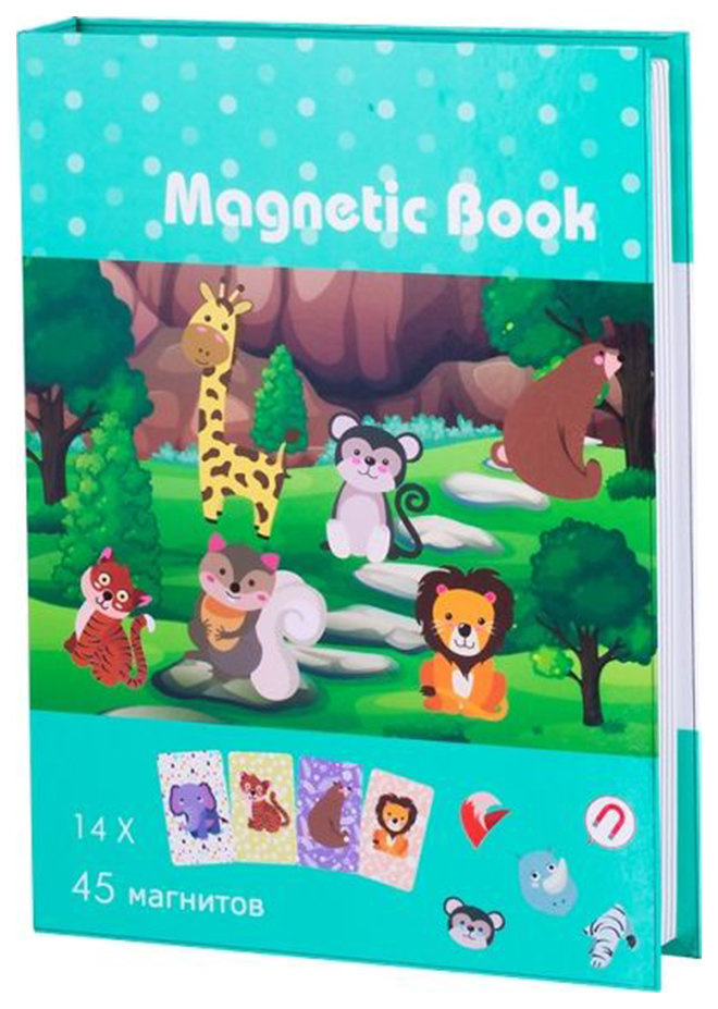 

Magnetic Book TAV034 Развивающая игра В зоопарке, 59 деталей