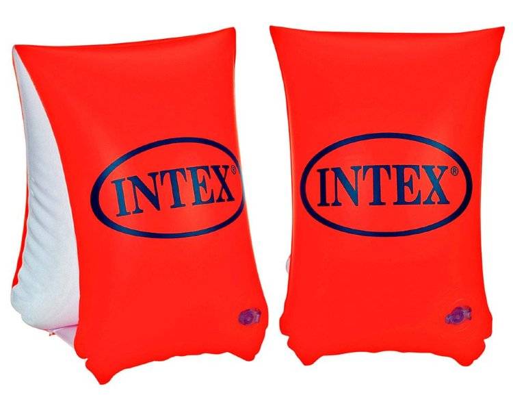 Нарукавники большие Intex 58641, 6-12 лет надувные нарукавники intex arm bands