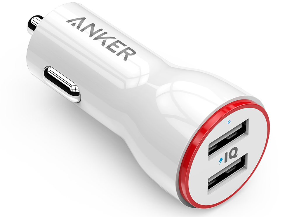 Автомобильное зарядное устройство Anker PowerDrive 2 24W 2port A2310H21 (White)