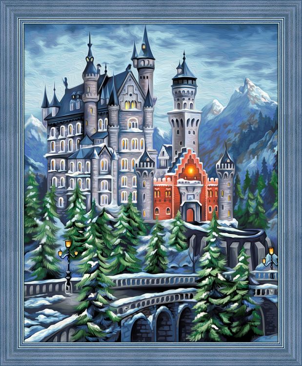 

Алмазная вышивка Алмазная Живопись Нойшванштайн, 40x50 см, Нойшванштайн