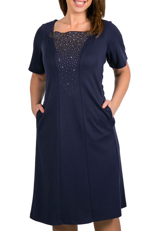

Платье женское DONATELLA VIA ROMA I14-MD42982BL синее 2XL, I14-MD42982BL
