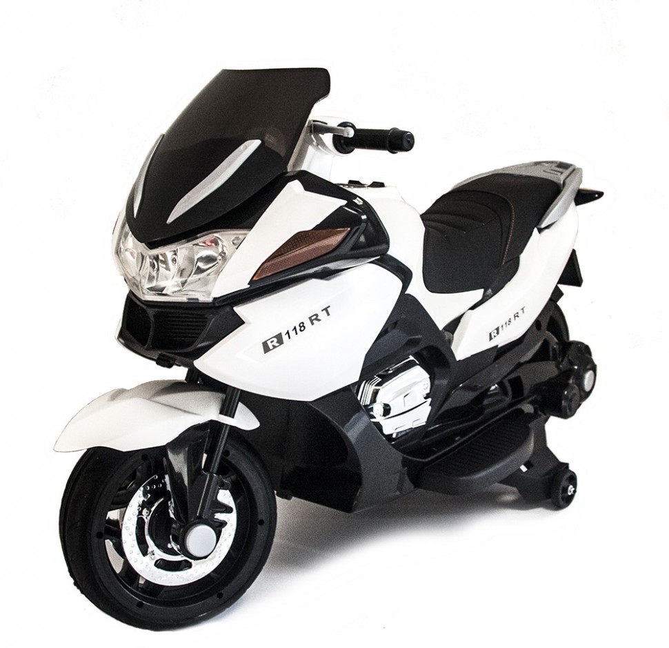 

Детский электромобиль мотоцикл BMW R1200RT White 12V - HZB-118
