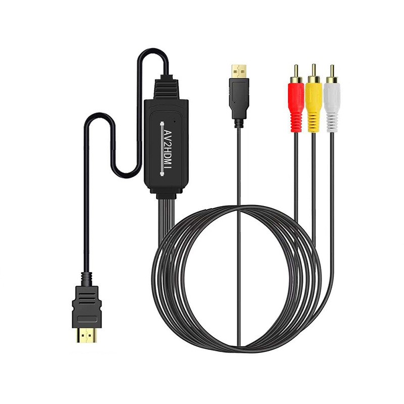 Переходник 2emarket HDMI - 3RCA Black (3932)