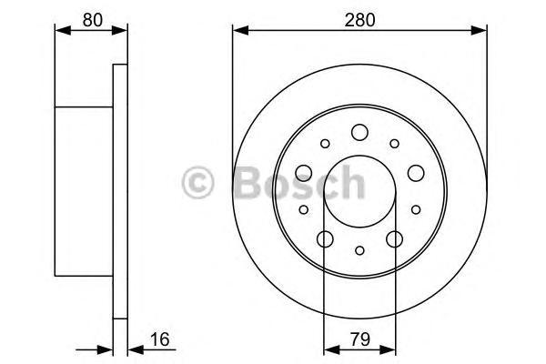 фото Тормозной диск bosch 0986479316