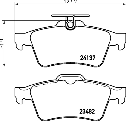 

Тормозные колодки HELLA PAGID/BEHR 8DB355011731