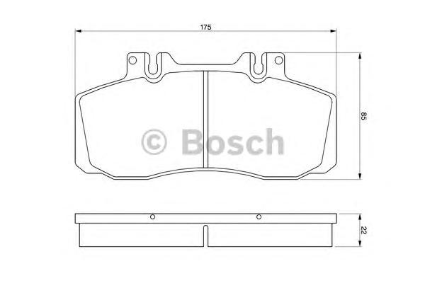 

Комплект тормозных колодок BOSCH 0986468350