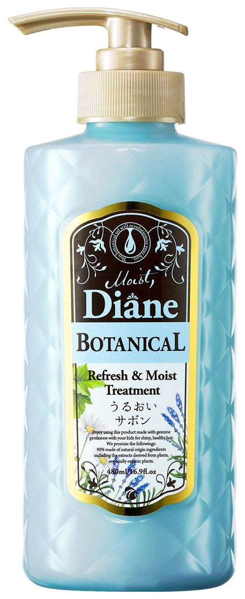фото Бальзам для волос moist diane botanical refresh & moist treatent 480 мл