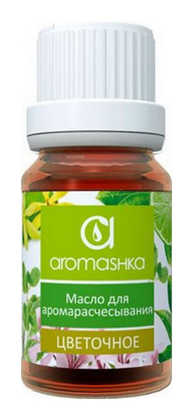 Масло для волос Aromashka Цветочное для аромарасчесывания 10 мл