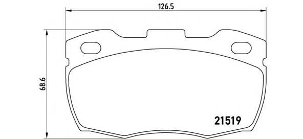 фото Комплект тормозных колодок brembo p44005