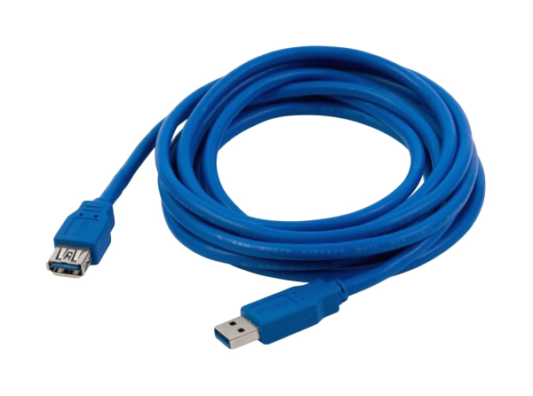 фото Кабель nobrand usb a-usb a, m-f 1м blue