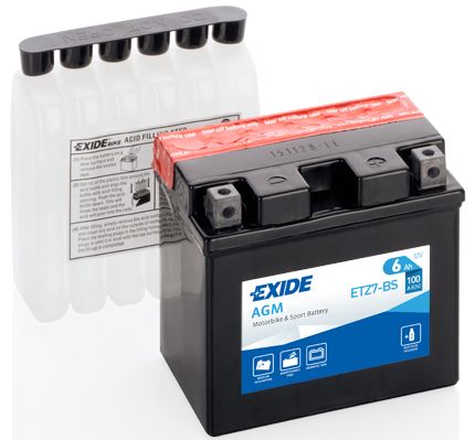 фото Аккумулятор автомобильный exide etz7-bs 6 ач