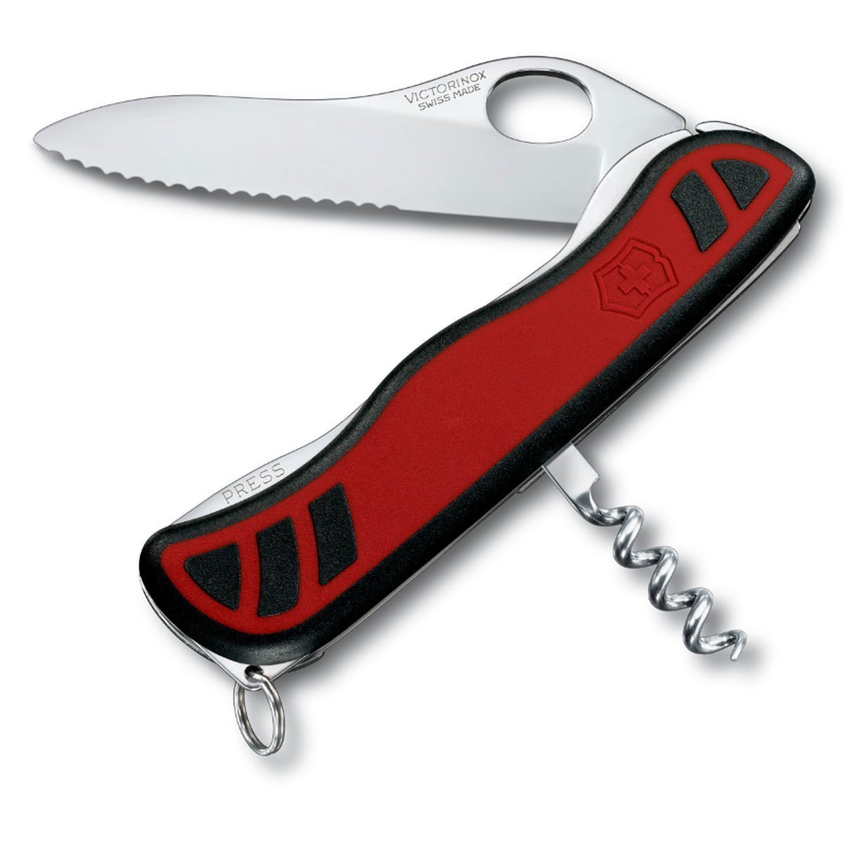 фото Мультитул victorinox sentiel one-hand 0.8321.mwc 111 мм красный, 3 функции