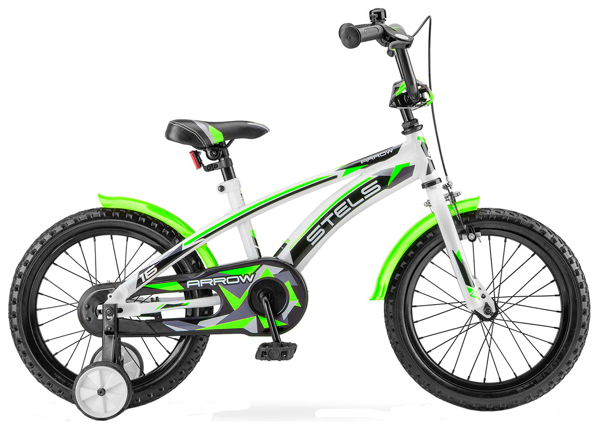 Велосипед STELS Arrow 16 (V020) белый/зеленый
