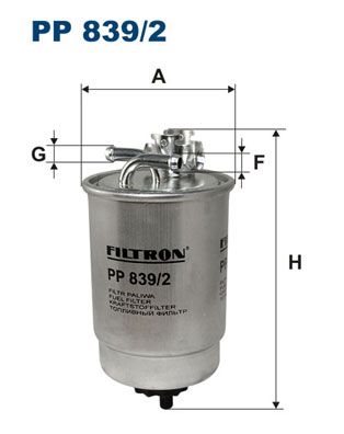 фото Фильтр топливный filtron pp839/2