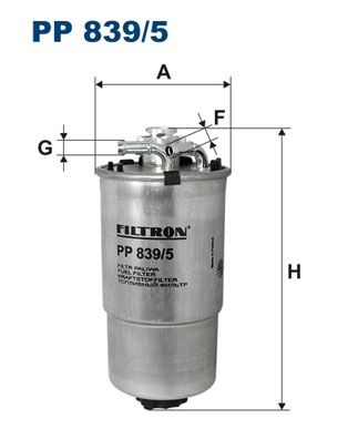 

Фильтр топливный FILTRON PP839/5