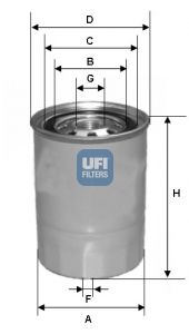 фото Фильтр топливный ufi 24.339.00