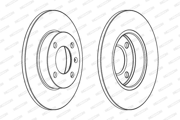 

Тормозной диск FERODO DDF042