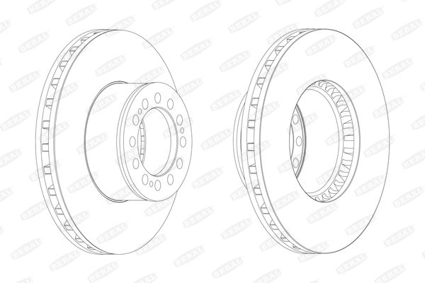 фото Тормозной диск ferodo fcr181a