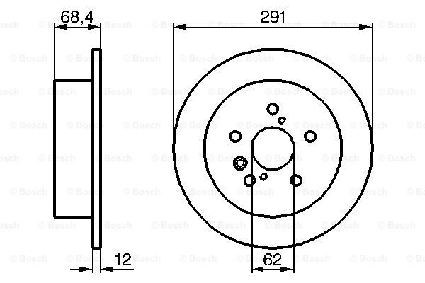 фото Тормозной диск bosch 0986479200