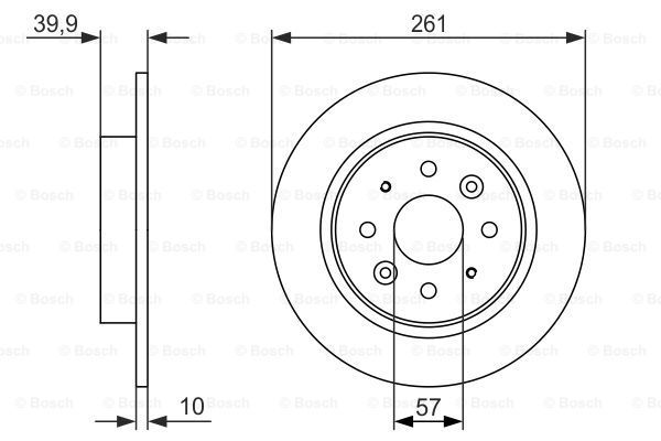 Тормозной диск BOSCH 0986479597