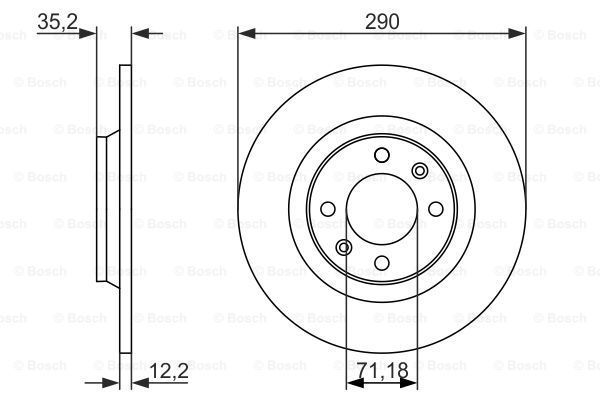 фото Тормозной диск bosch 0986479118