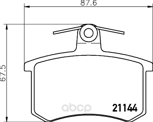 

Комплект тормозных колодок Hella 8DB355017951