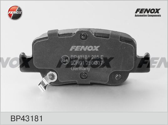 

Комплект тормозных колодк FENOX BP43181
