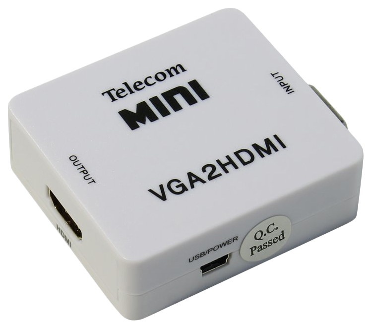 

Переходник Telecom HDMI-VGA, F-F White (TTC4025), TTC4025