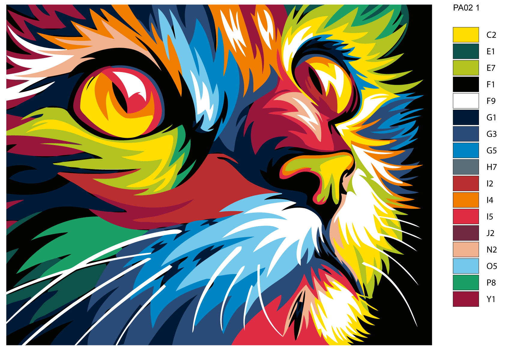 

Картина по номерам, 40 x 50, PA02, PA02