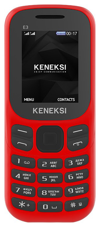 фото Мобильный телефон keneksi e3 red