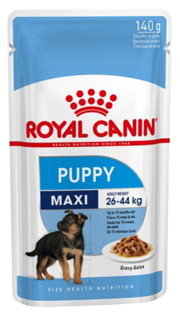 фото Влажный корм для щенков royal canin maxi puppy, для крупных пород, мясо, 140г