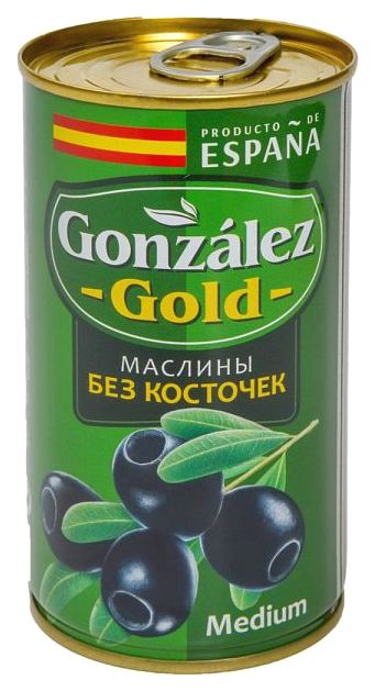 Маслины Gonzalez gold medium без косточек 350 г