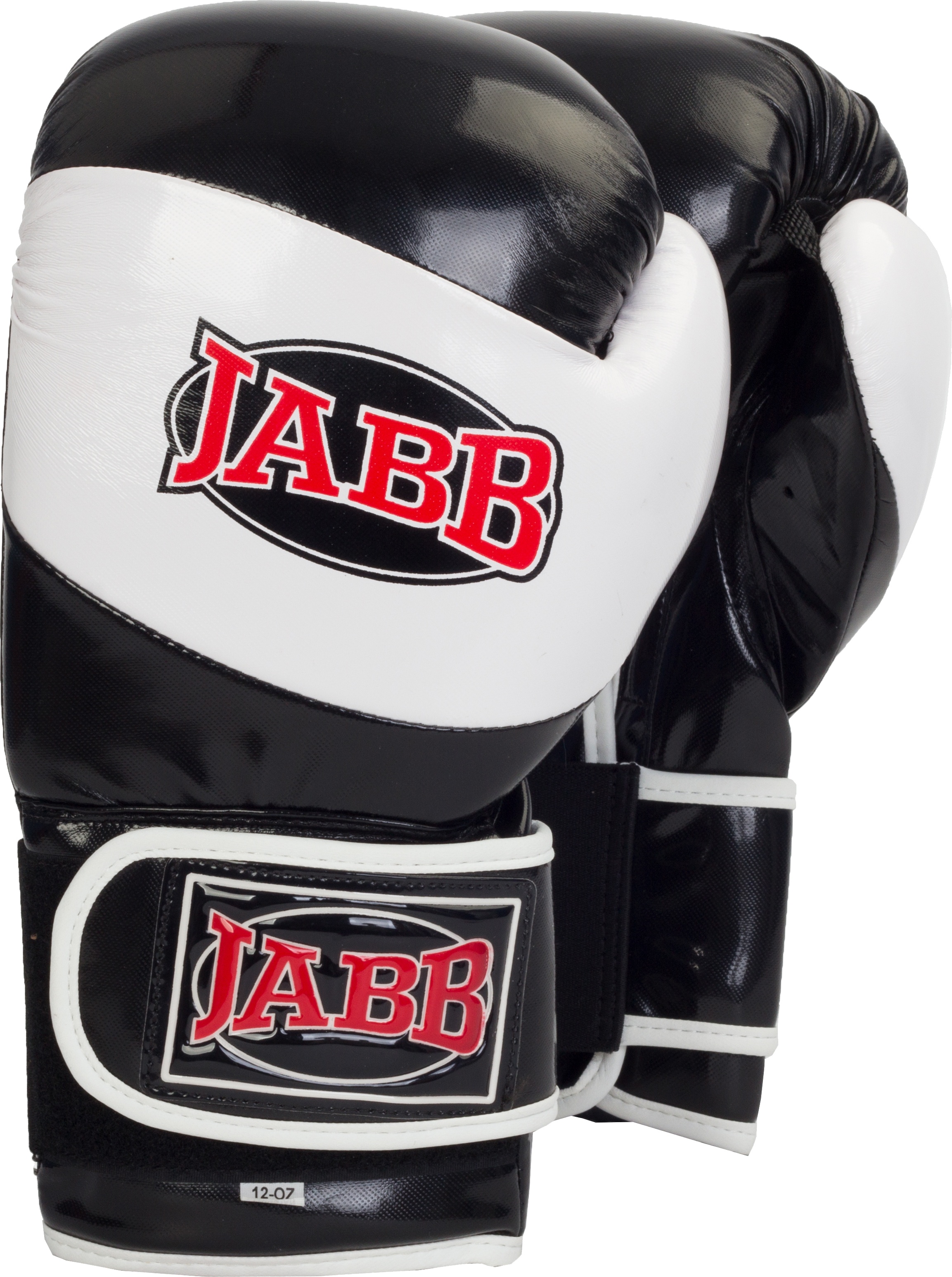 фото Боксерские перчатки jabb je-2022 белые/черные 12 унций