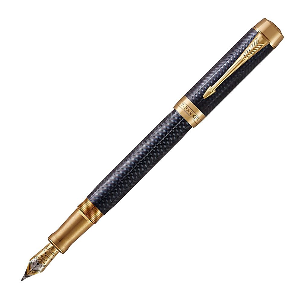 

Перьевая ручка Parker Duofold Blue Chevron GT M