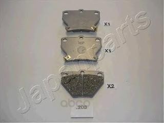

Тормозные колодки Japanparts PP-203AF