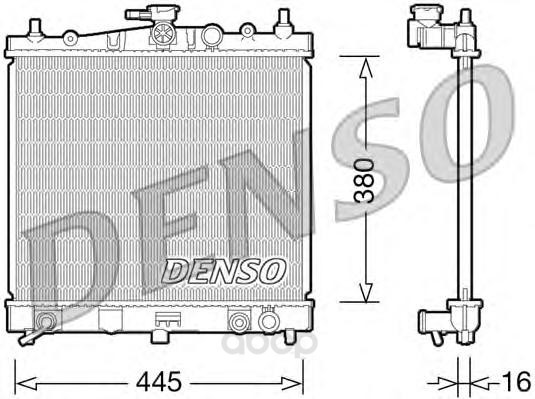 

Радиатор 445x380 Denso DRM46036