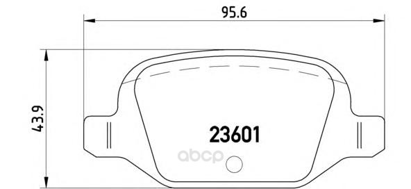 

Тормозные колодки brembo дисковые P23064