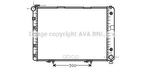 

Pадиатор системы охлаждения акпп MB W124 91-95 Ava MSA2154