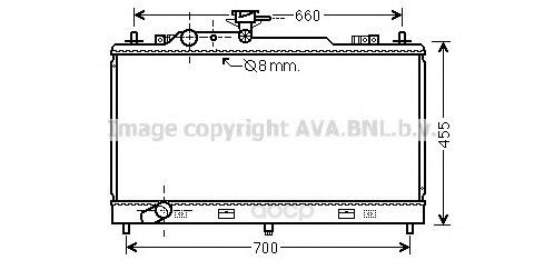 фото Радиатор охлаждения двигателя ava mz2222
