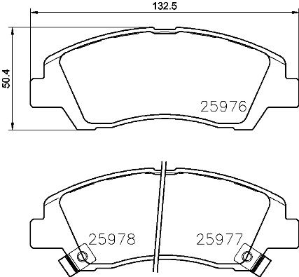 

Тормозные колодки brembo дисковые P30076