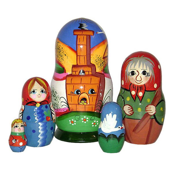 

Матрешка RNToys Сказка Гуси-Лебеди 5в1