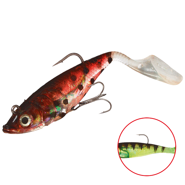 

Силиконовая приманка Mikado Crystal Fish WXH-66 140 мм, 60, 2 шт., Crystal Fish WXH-66
