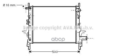 фото Радиатор системы охлаждения ava quality cooling rta2217