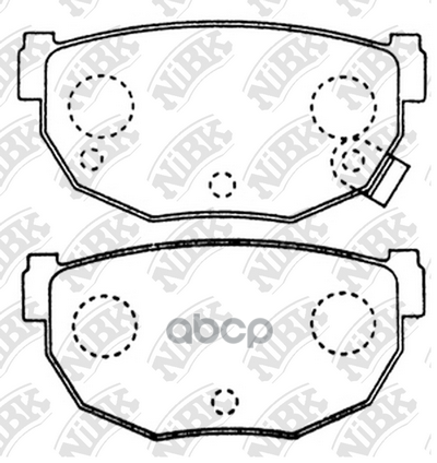 

Комплект тормозных колодок NiBK PN2377