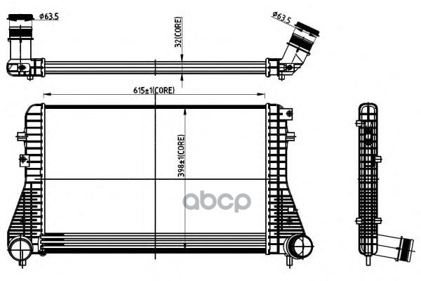 

Радиатор Интеркулера NRF 30306