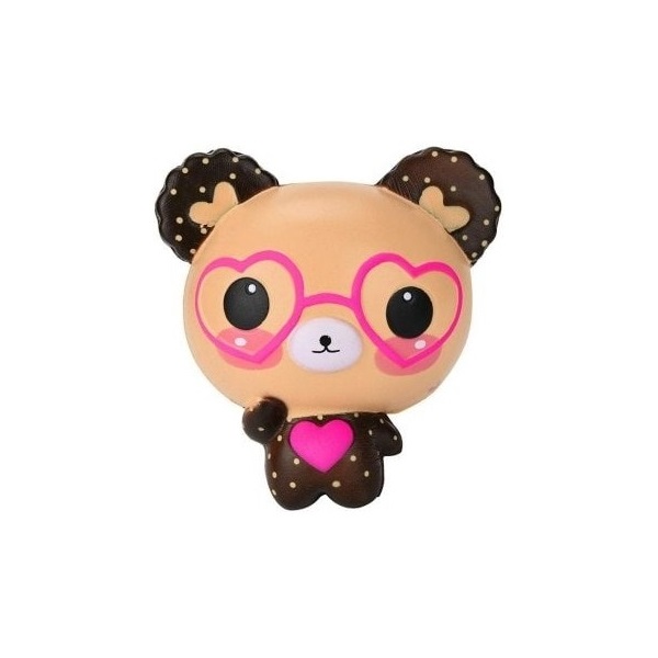 

Сквиши М-м-мняшка игрушка-антистресс Медвежонок в очках 1Toy