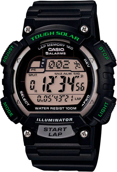 фото Наручные часы электронные мужские casio illuminator collection stl-s100h-1a