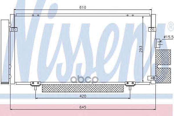

Радиатор кондиционера Nissens 94885