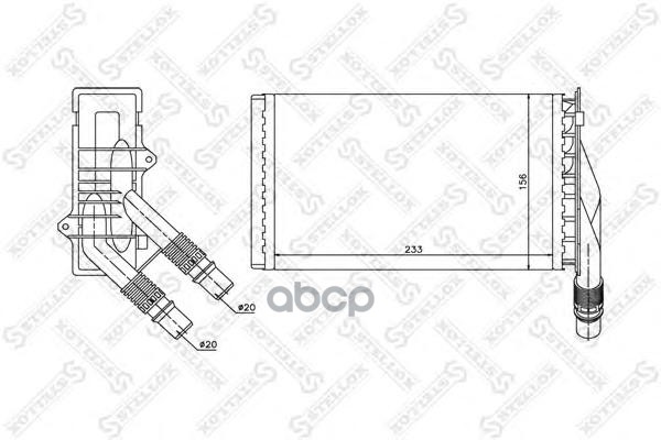 фото Радиатор печки stellox 1035107sx