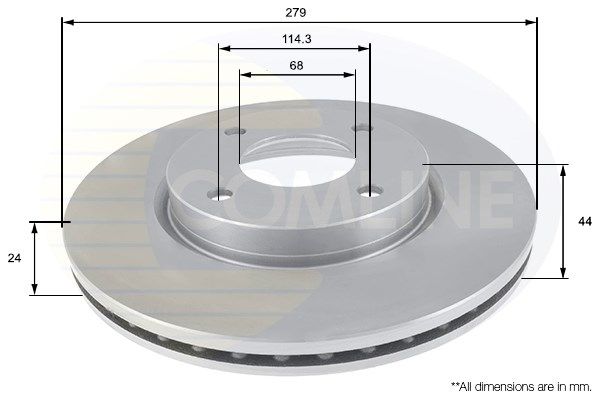 фото Тормозной диск comline adc0284v